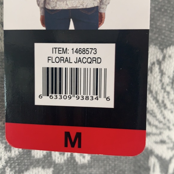 Ellen Tracy Women's Jacquard Crewneck Pullover - Picture 4 of 4